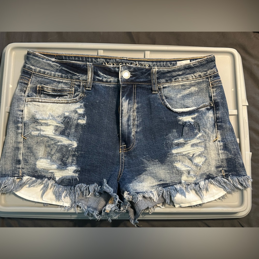 American Eagle Outfitters Hi-Rise Shortie Denim Shorts